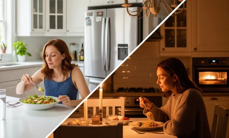 برای لاغری شام نخوریم یا ناهار